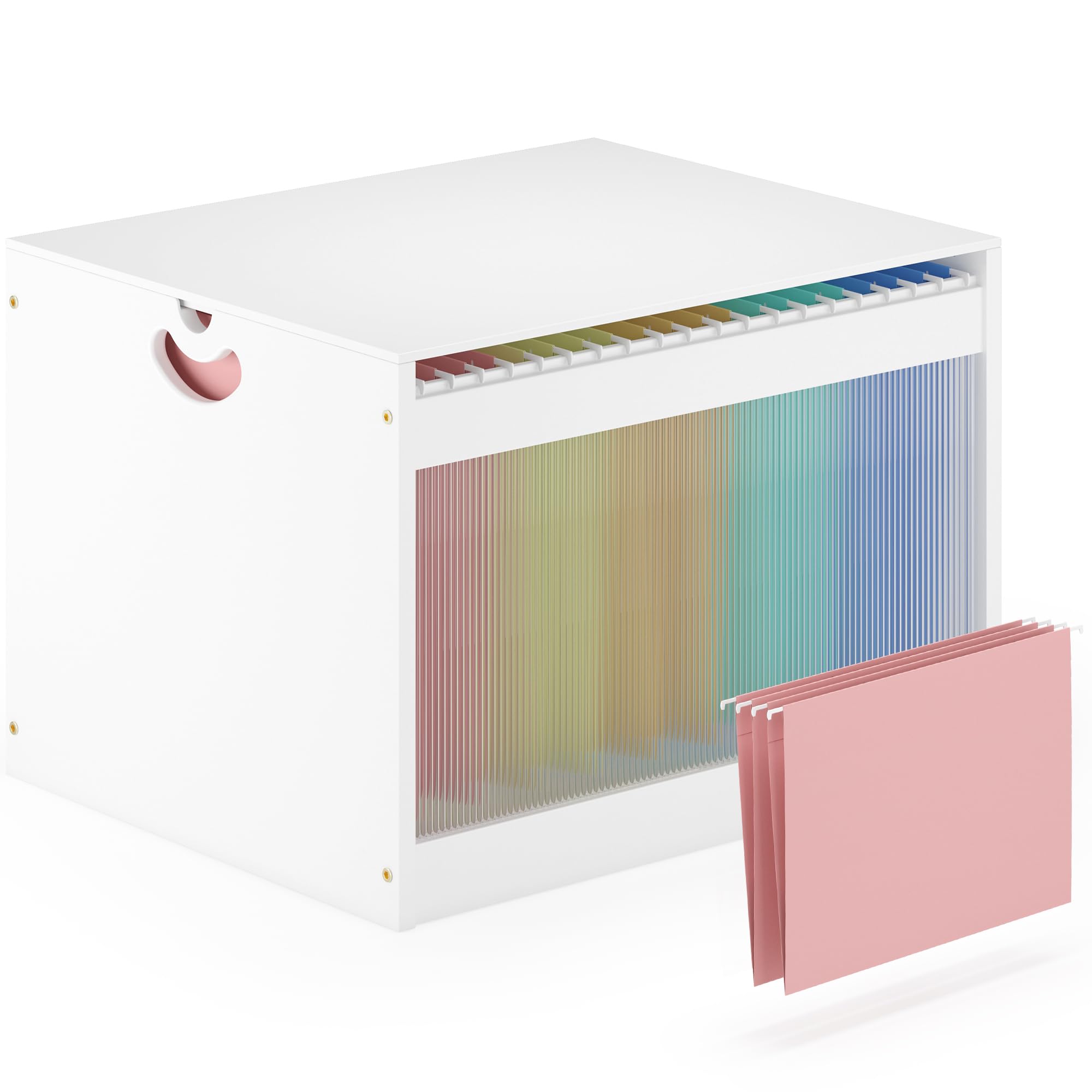 Amazon.com : Hanging File Box Organizer for Letter Size, Bamboo