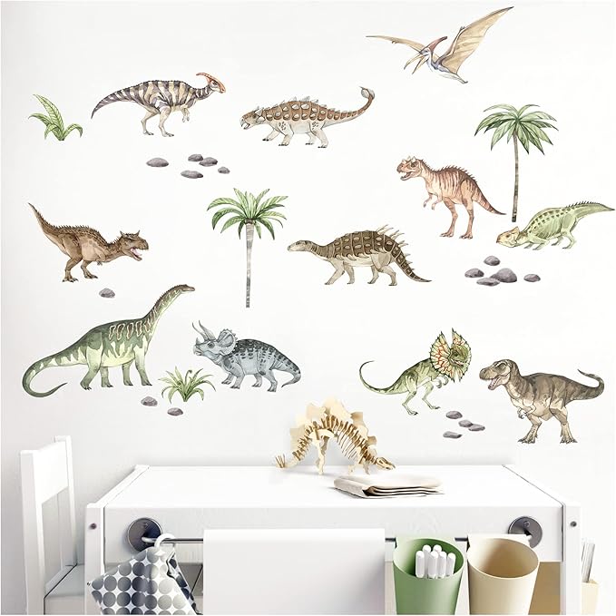 Little Deco Wandtattoo Dinosaurier Set Wandsticker Kinderzimmer Dino Wandaufkleber Tiere Dschungel Spielzimmer Wanddeko DL865-1 Little Deco Wandtattoo Dinosaurier Set Wandsticker Kinderzimmer Dino Wandaufkleber Tiere Dschungel Spielzimmer Wanddeko DL865-1