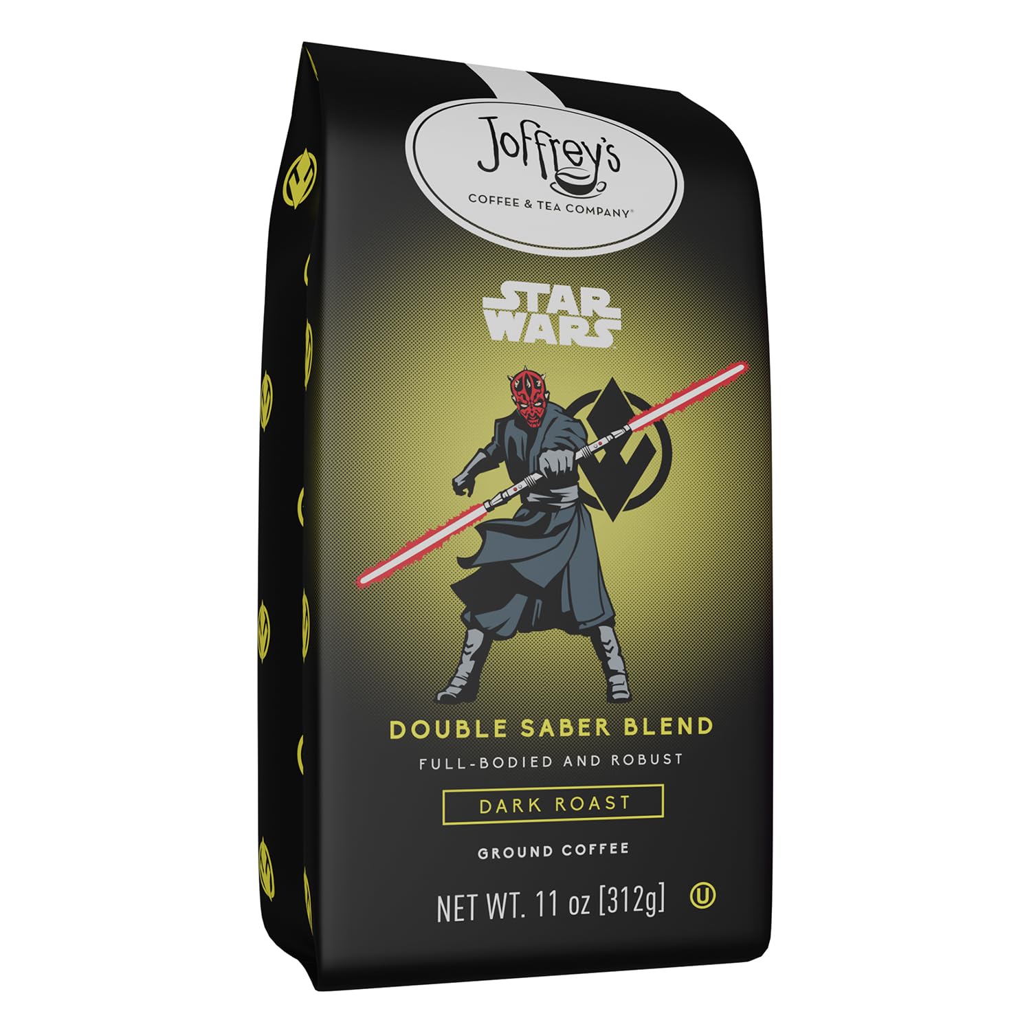 Joffrey's Coffee - STAR WARS™ Double Saber Blend, STAR WARS Licensed Coffee Collection, Artisan Dark Roast, Robust & Smooth Taste, Brew or French Press (Ground, 11oz)