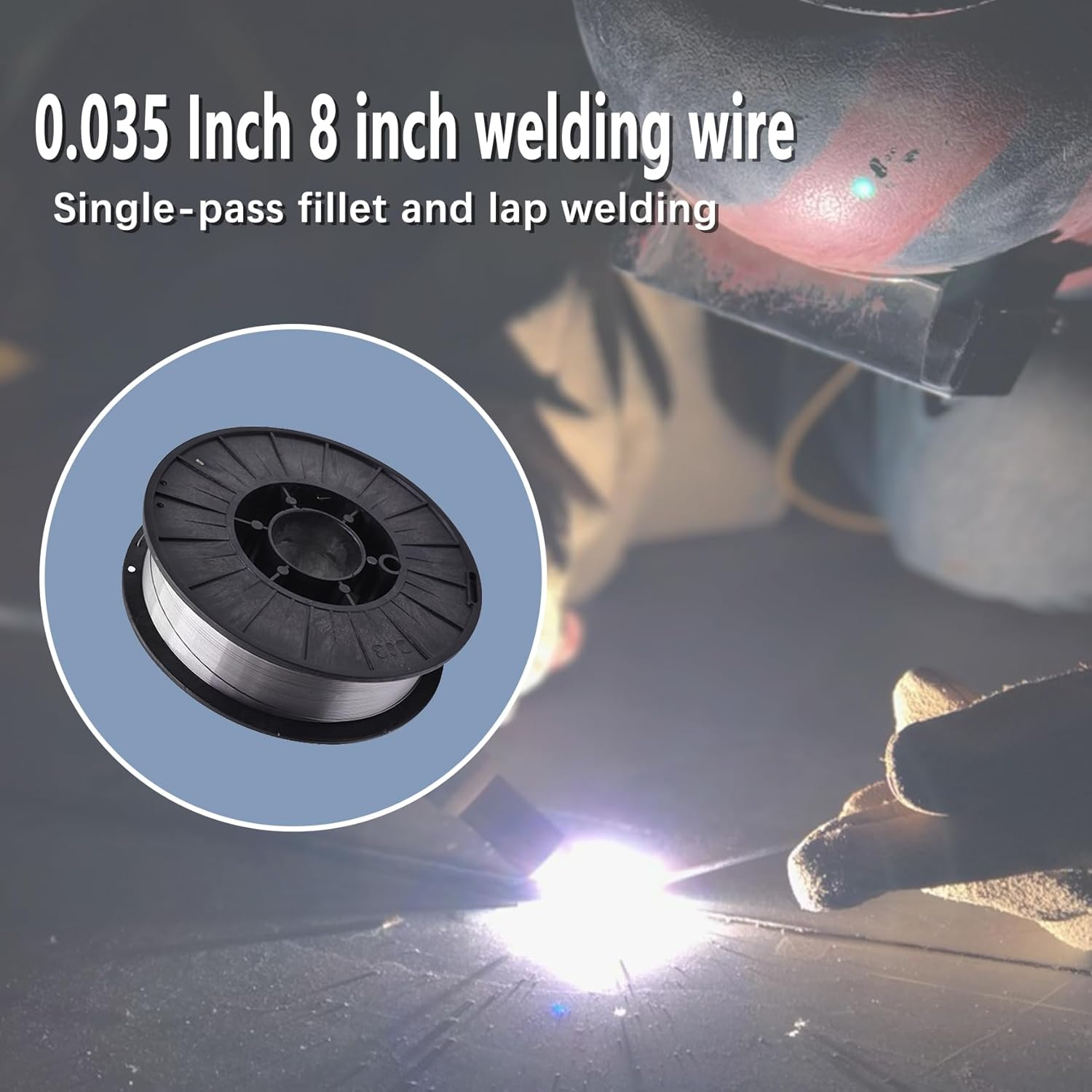 0.035 Inch 10 Pound Spool E71T-GS Gasless Flux Core Welding Wire (1.0 MM)