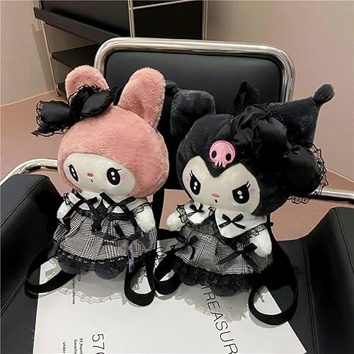 Miniatura 8 de Awcvire Japanese Anime Plush Backpack, 15.7" Cute Cartoon Figure Plush Doll Schoolbag For Kids and Girls, Adorable Plush bag for Series Fans