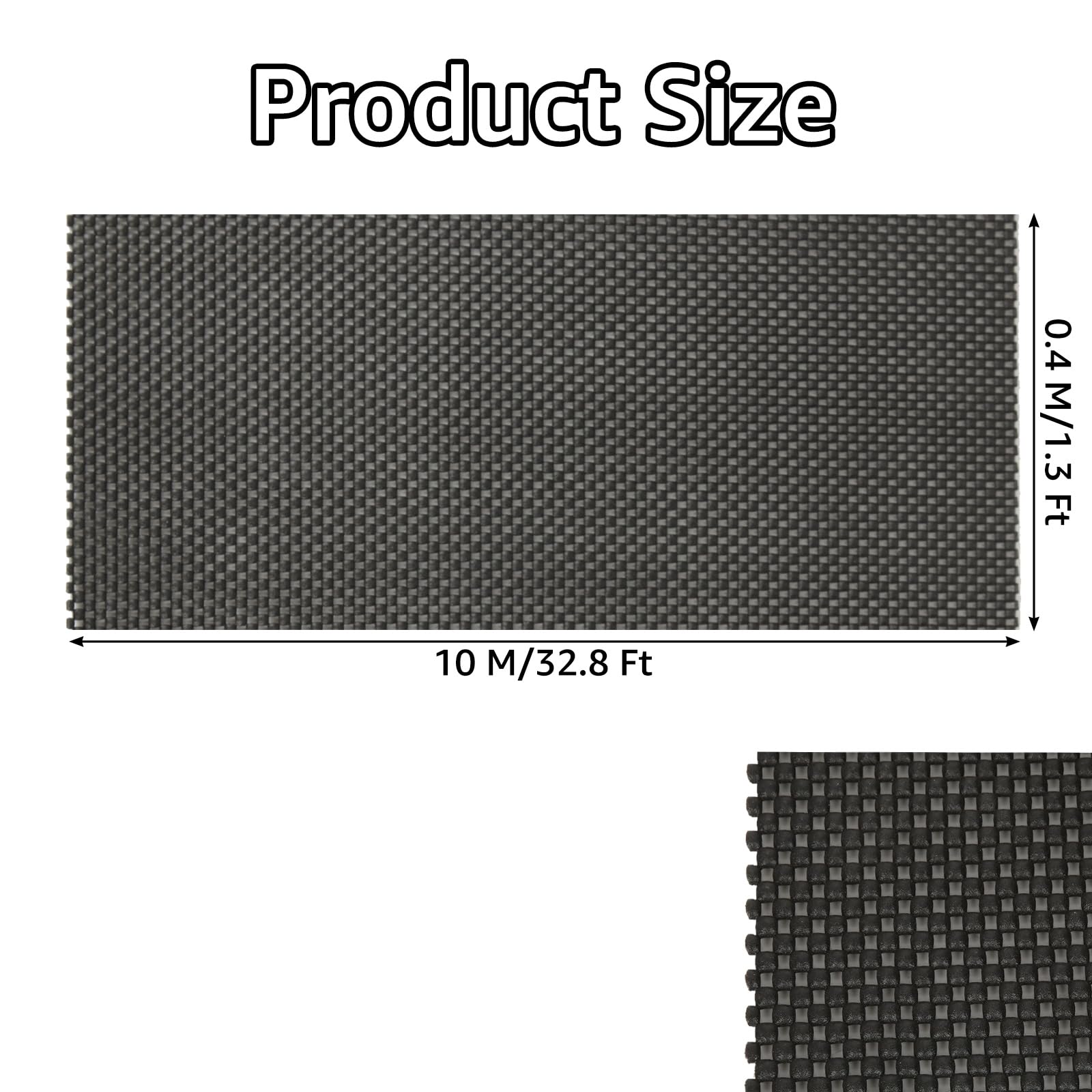 ZOFUN 10 M/32.8 Ft Non Slip Matting Roll 35mm, 40 cm Wide Non Slip Mat Easy to Cut, PVC Anti Slip Mat with Hollow Design - Image 2
