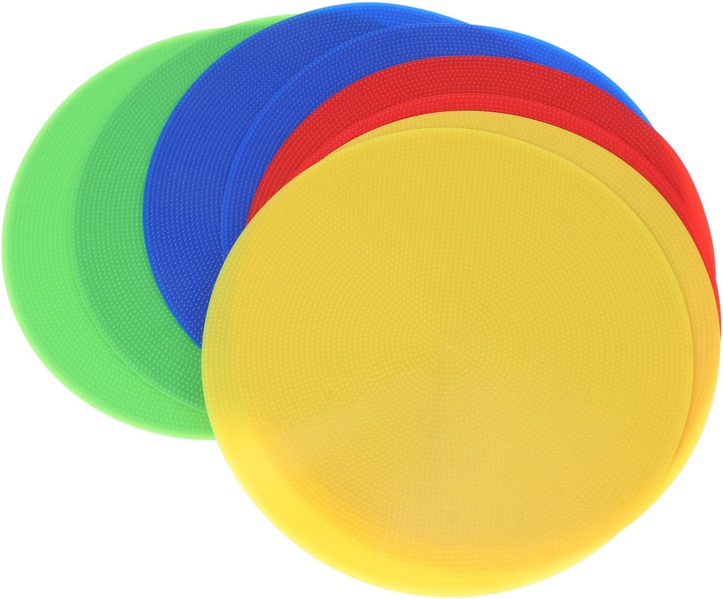 POPETPOP 8pcs Reusable Spot Markers for Sports Training Bright Colored Stadium Landmarks Red Blue Yellow Green Lightweight and Portable Gym Marking Signs for Agility Drills and Games