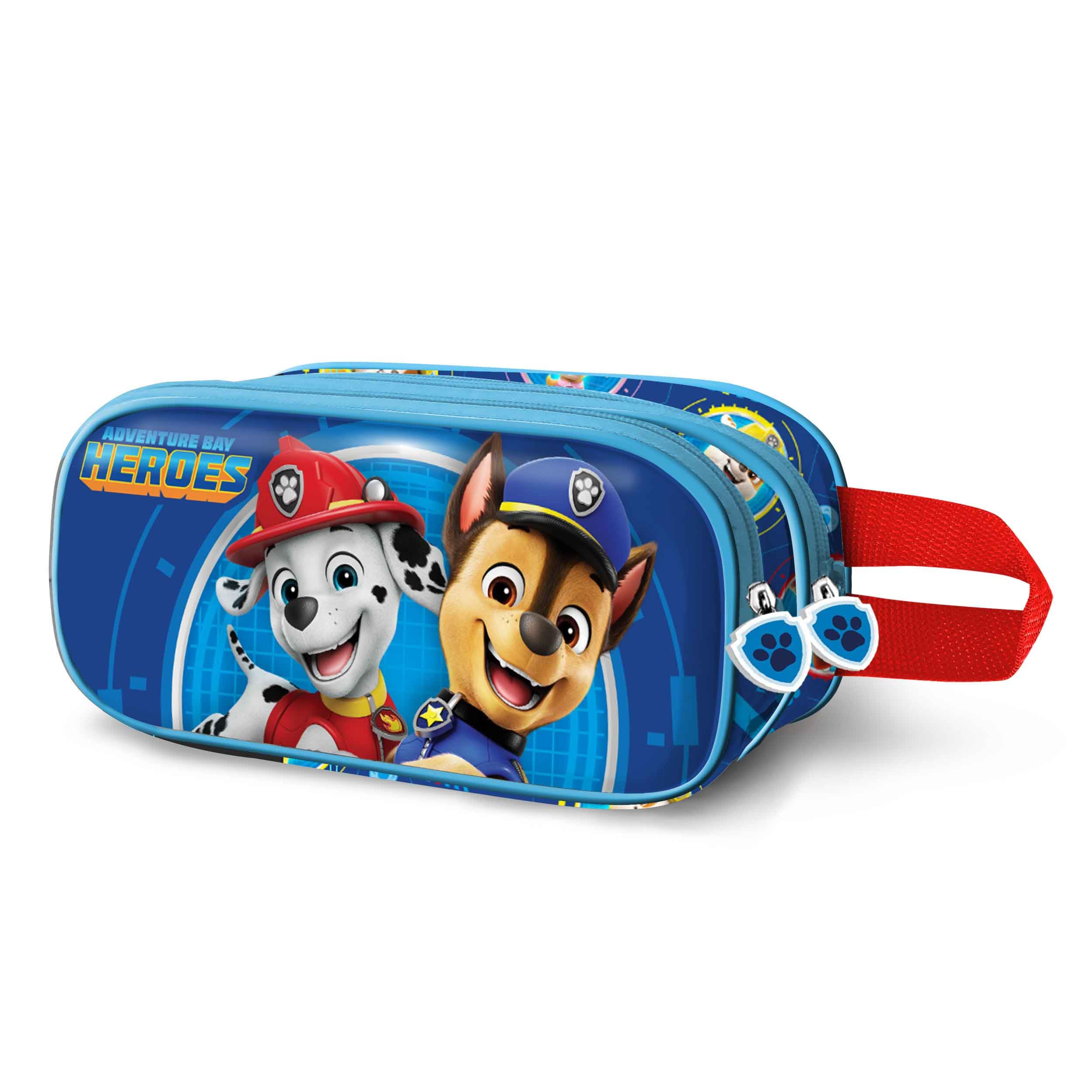 Karactermania Paw Patrol Adventure-3D Double Pencil Case, Blue, 22 x 10 cm