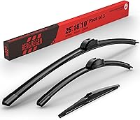 Vista 96 de BERG REGEN 22"+19" Limpiaparabrisas con juego de repuesto trasero de 10 pulgadas para Mazda CX-3 2016 2017 2018 2019 – Calidad genuina del OEM