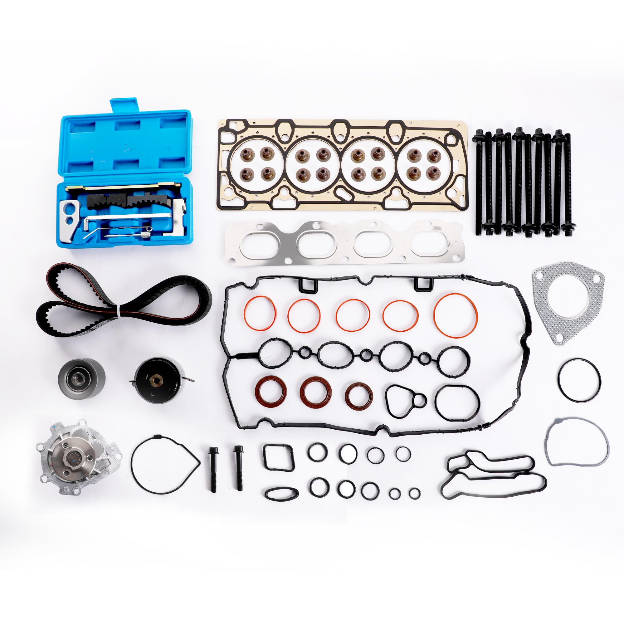 KAX Head Gasket Set Timing Belt Kit Water Pump Cam Timing Tool Kit