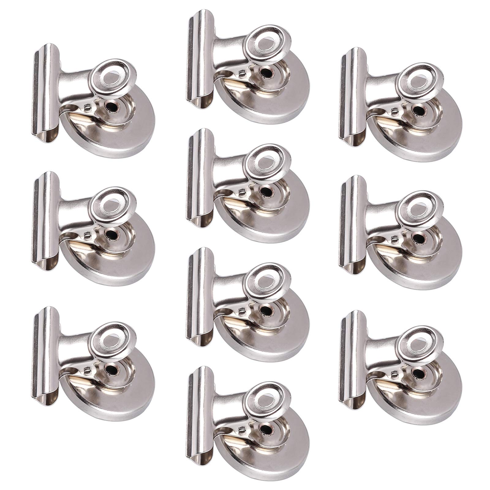 Bohaner Magnetic Clips 10pcs Strong Fridge Magnet Clips Magnetic Non Slip Heavy Duty Memo Note Message Holder Kitchen Refrigerator Freezer Magnets Whiteboard Magnets for Home Office School