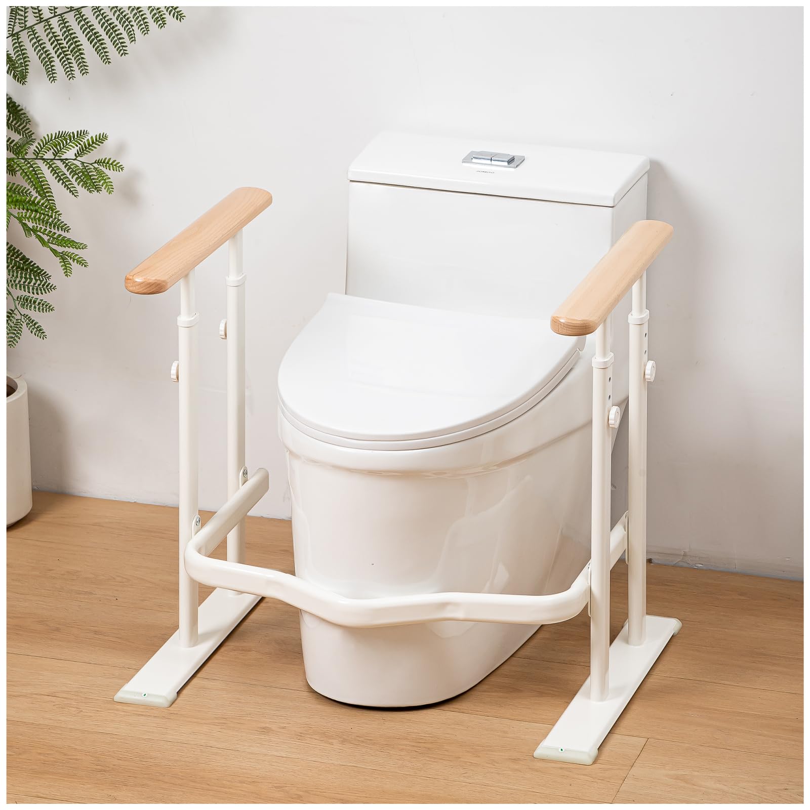 Amazon.co.jp: GloryCrown トイレ手すり 立ち上がり補助 天然木 高さ