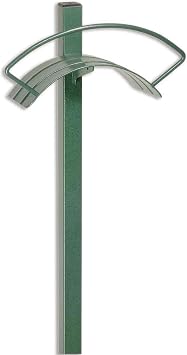 Yard Butler Hanger for Tidy No Kink Garden Storage HC-2 Yard Butler Heavy Duty Metal Free Standing In-Ground Outdoor Hose Hang, green