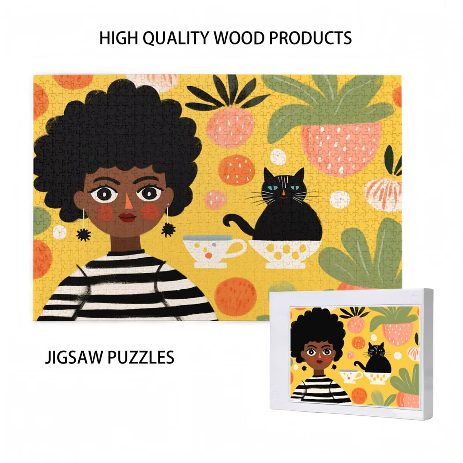 5000 sztuk puzzli dla dorosłych, kreatywne niemożliwe puzzle dla dorosłych początkujących, duża drewniana układanka z pudełkiem do przechowywania, prezenty dla kobiet mężczyzn, wystrój domu, motyw