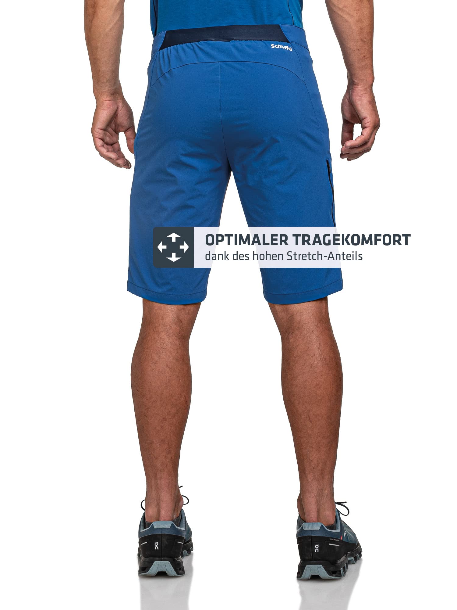 Schöffel Herren Shorts Hestad M, kurze Wanderhose mit elastischem Bund, schnell trocknende Outdoor Hose aus 4-Wege-Stretch