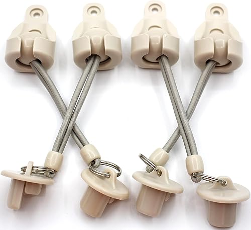 Miniatura 2 de Kit de bungee universal para parasoles opacos, persianas enrollables (beige, kit Bugee Nice end Cap 2 unidades) (1)