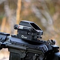 Vista 8 de Punto de mira CVLIFE 1x22x33 rojo y verde, 4 patrones con pistola 2mW vista láser