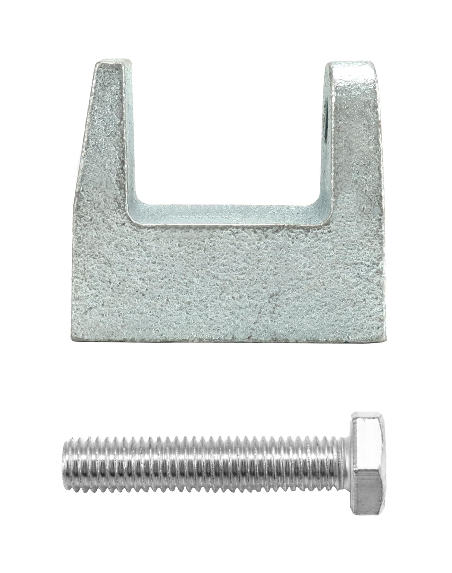 QWORK® 10 piezas soporte de abrazaderas para vigas, acero galvanizado, M12 (12 mm), para construcción de puentes, ingeniería de construcción