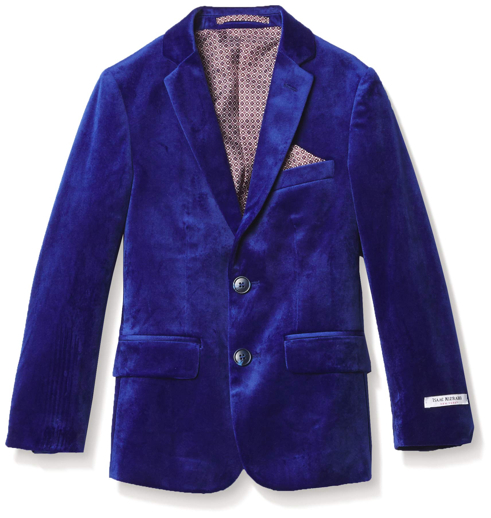 Isaac Mizrahi Boys Slim Fit Velvet Blazer