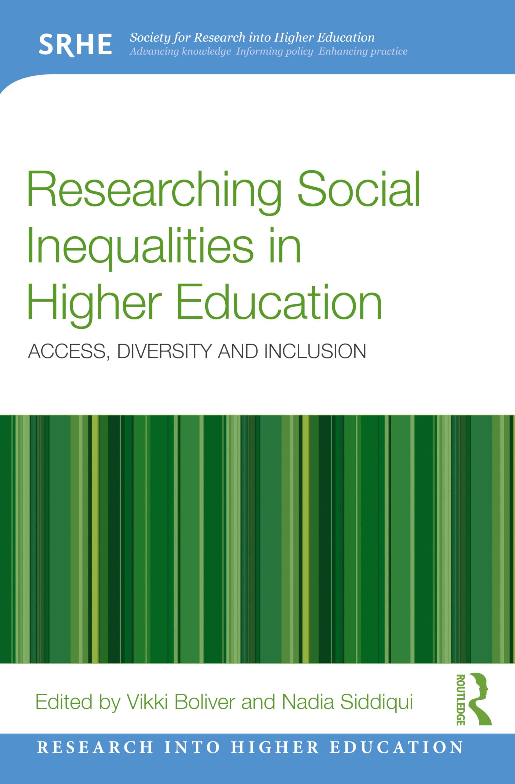 Researching Social Inequalities in Higher Education by Vikki Boliver PAPERBACK