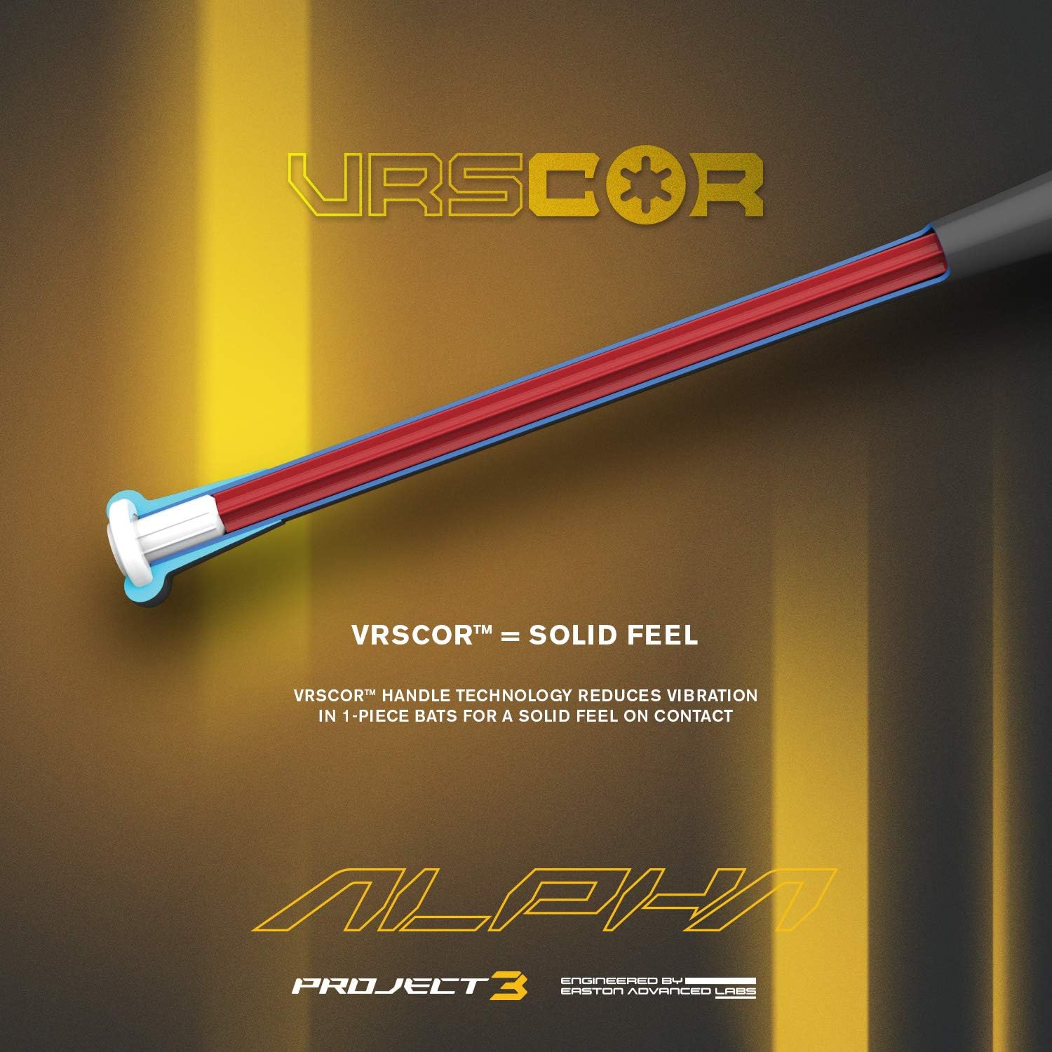 EASTON Project 3 Alpha -3 BBCOR Baseball Bat | 2019 | 1 Piece Aluminum | Carbon-Core | ATAC Alloy | VRS COR | Speed End Cap | Lizard Skin Grip | 2 5/8" Barrel : Sports & Outdoors