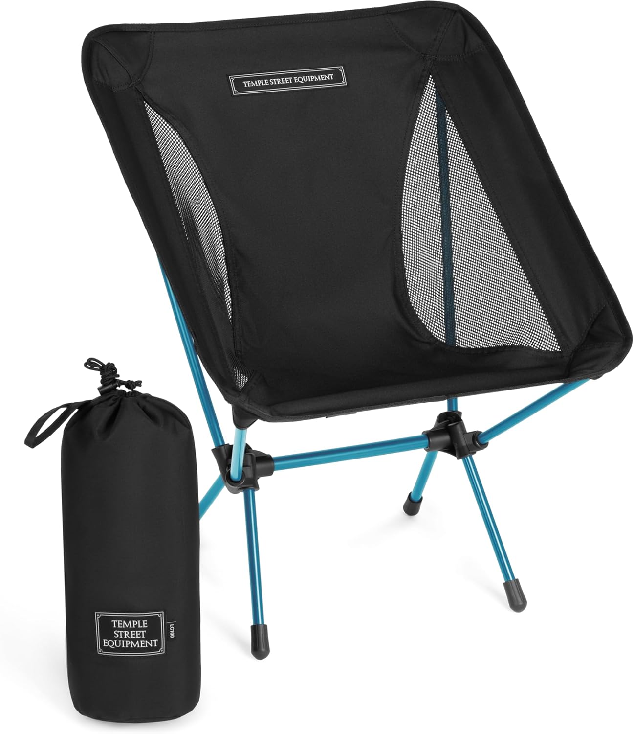 TSE LC100 Compact Camping Chair, 2lbs Super Lightweight Outdoor Folding Chair. Portable for Hiking, Beach, Festivals, Urban Use, or Garden Relaxation