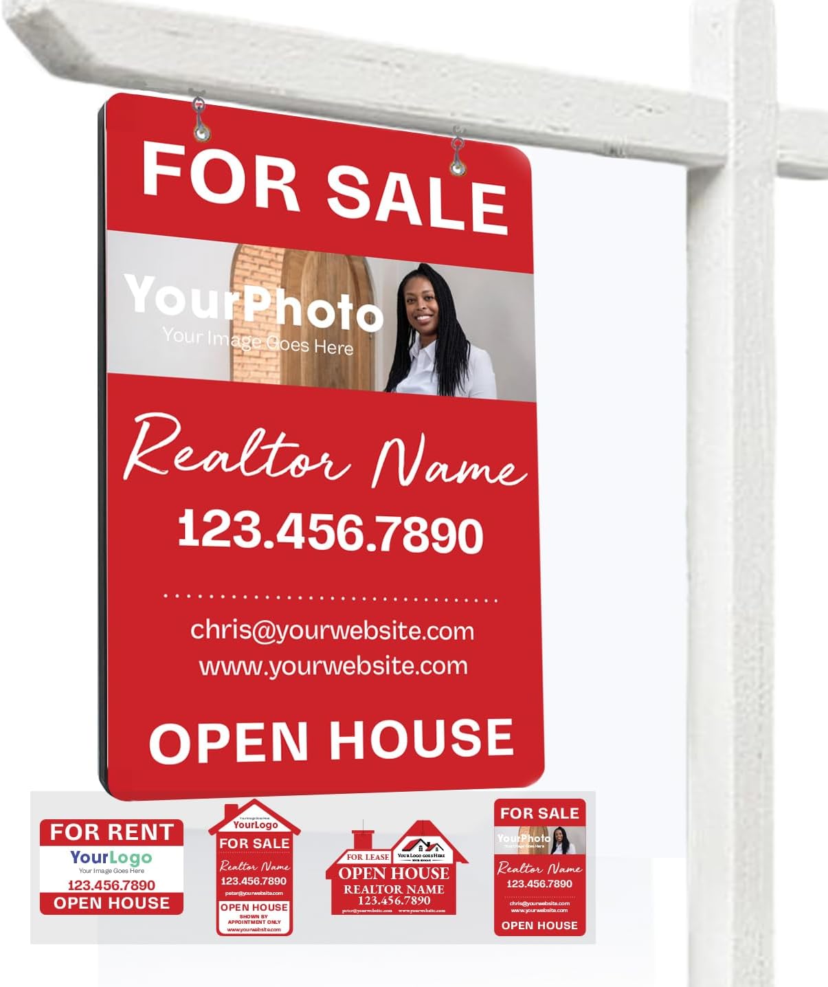 Custom Metal Real Estate Agency Sign, Aluminium Realtor