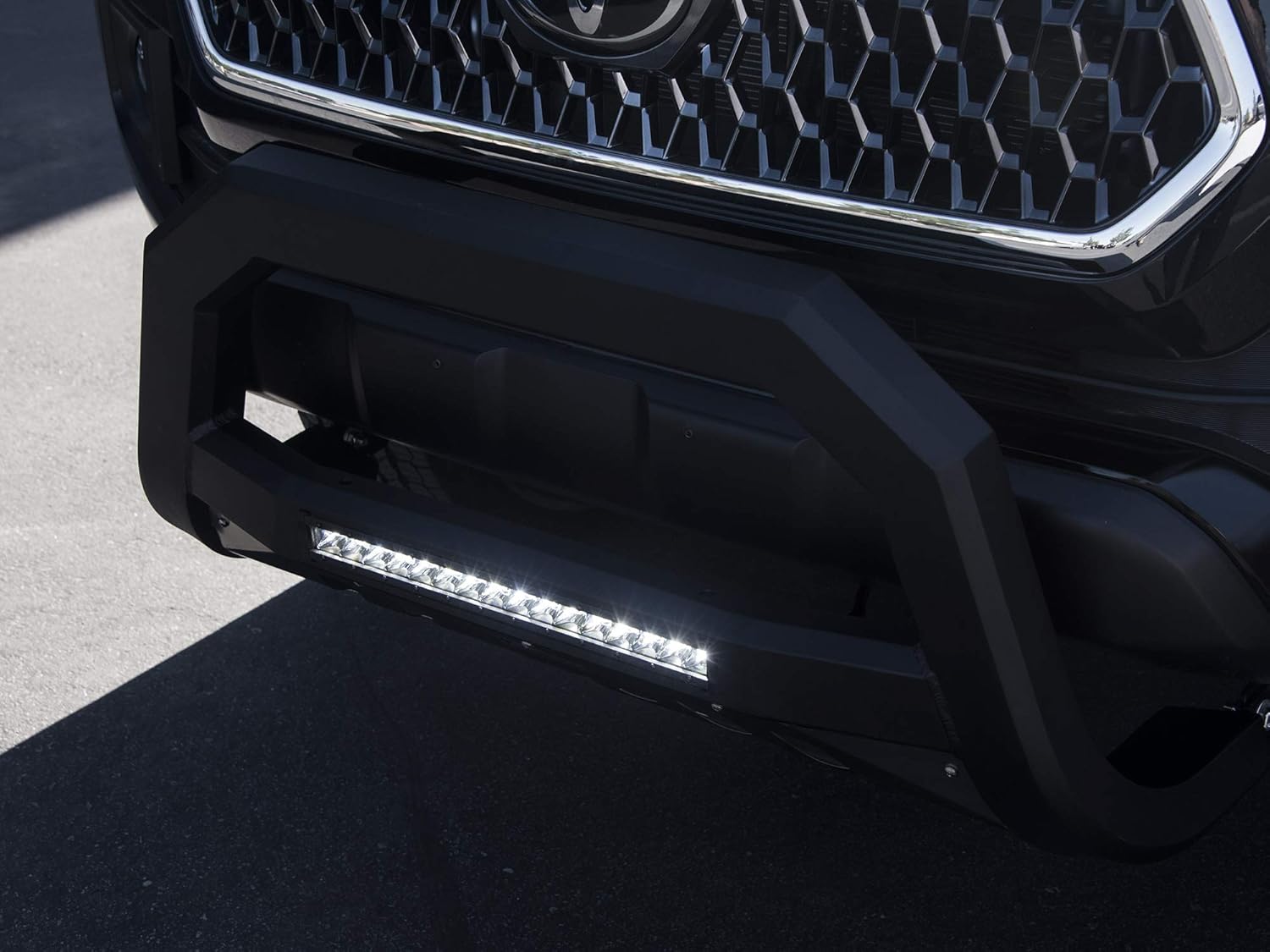 Armordillo 7178489 AR Series Bull Bar Bumper Guard with LED Light Bar - Matte Black Fits 2003-2009 Lexus GX470