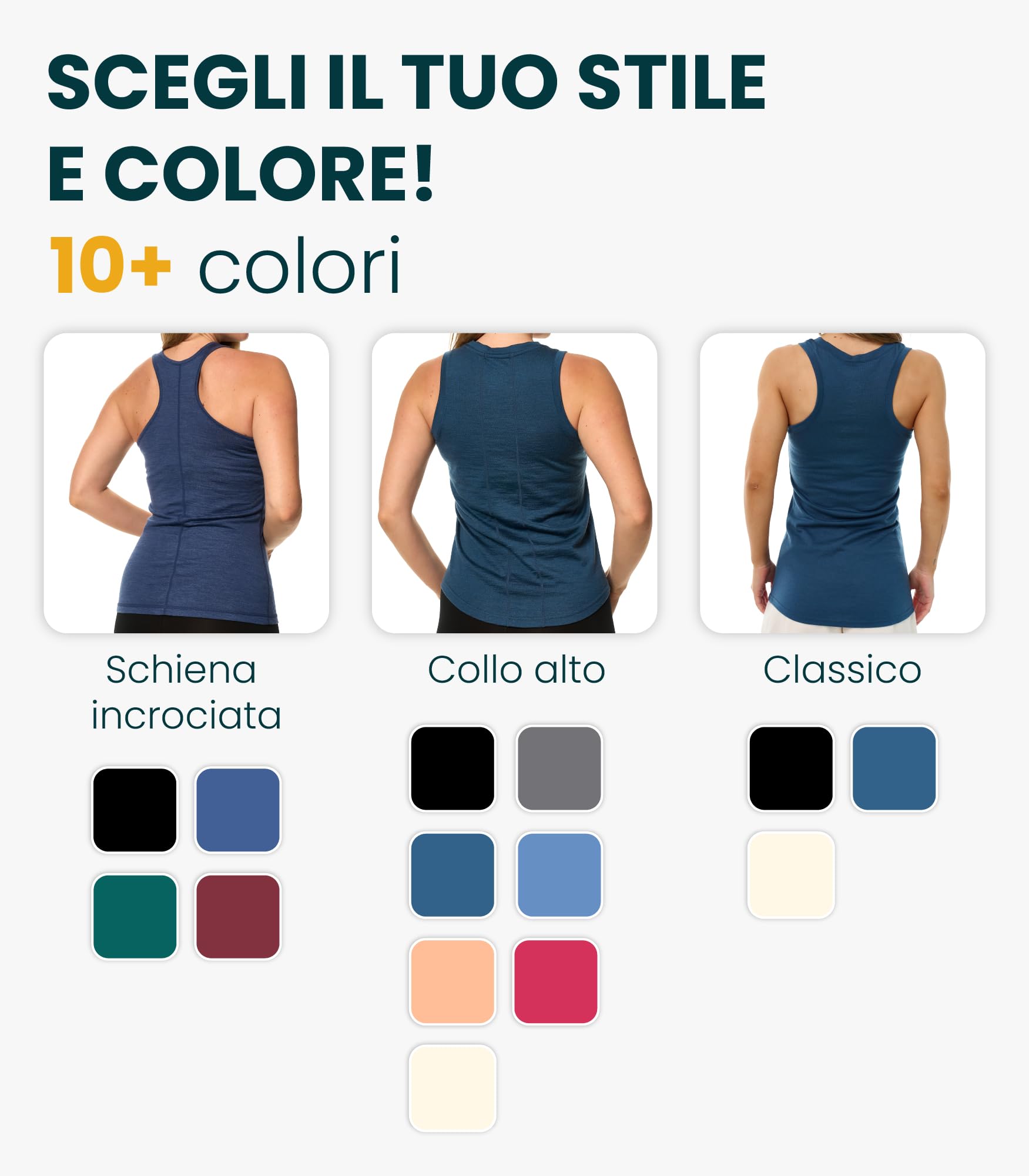 Merino.tech Maglietta Merinos Donna - 100% Maglia Termica Manica Corta in Lana Merinos con Calzini