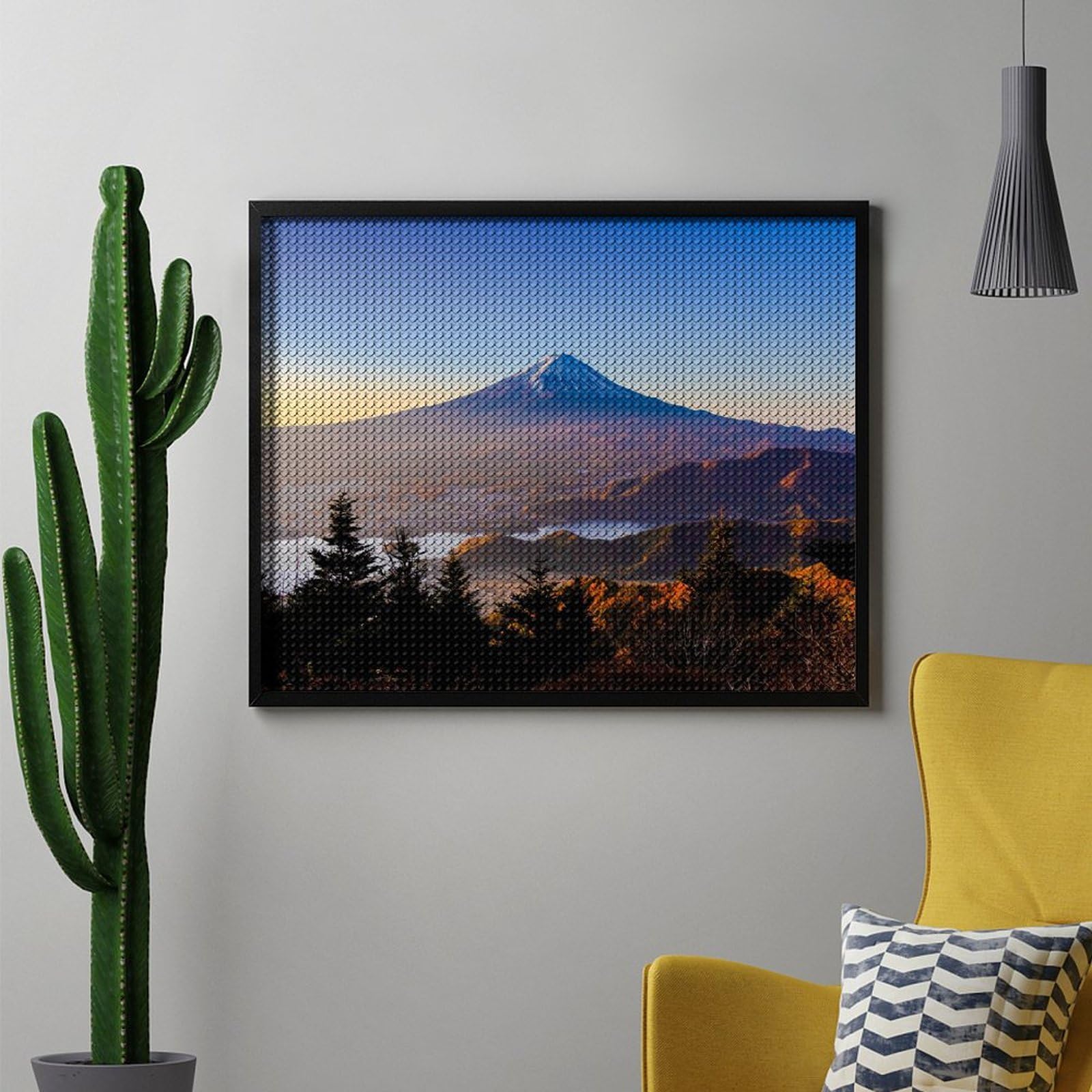 Amazon.co.jp: ダイヤモンドアート キット 山梨県 朝陽に輝く富士山