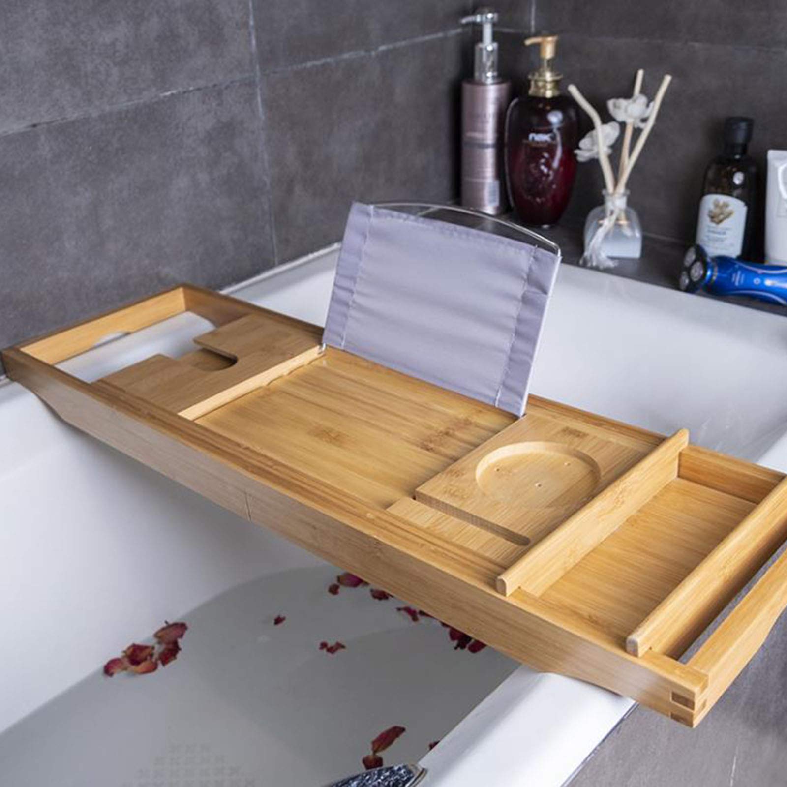 Uitschuifbaar badrekje met tablet houder - Horeca Be Like