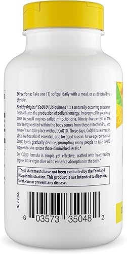 Miniatura 10 de Healthy Origins kaneka COQ10 Gels 200 Mg 150 unidades