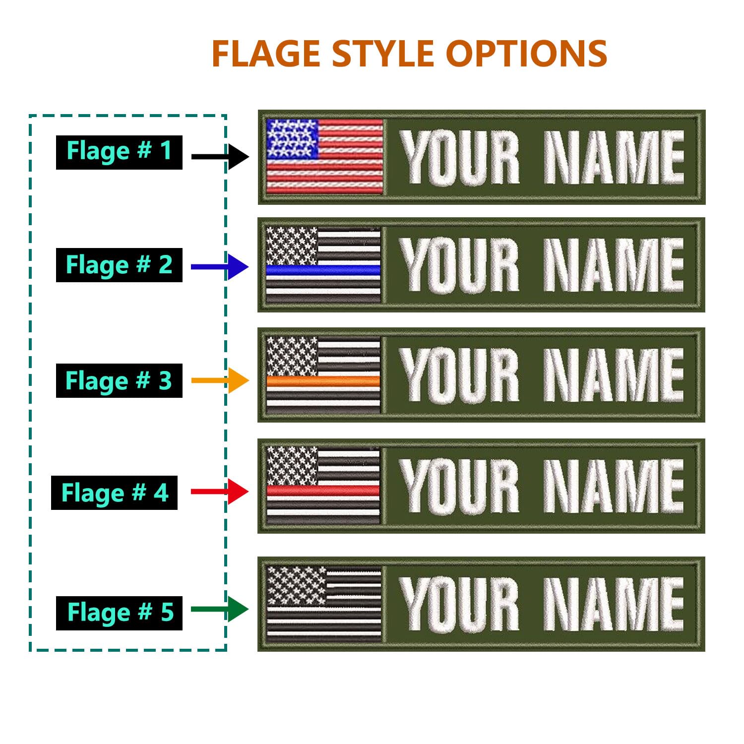 Name Tag Patch 2 PCS Custom Embroidered Name Patches - Personalized ...