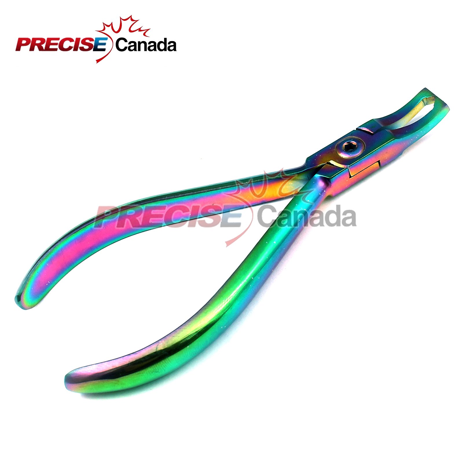 PRECISE CANADA: MULTI TITANIUM COLOR RAINBOW BRACKET REMOVER PLIER CURVED ORTHODONTIC INSTRUMENTS