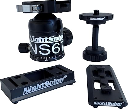 BOG DeathGrip Ball Head Conversion Kit | Ball Head Adapter + Arca-Swiss Saddle Mount + Arca-Swiss M LOK Mount + NS67 Ball Head | for use with BOG DeathGrip Tripod