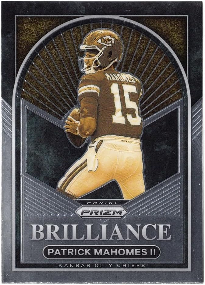 Patrick Mahomes 2022 Panini Prizm Football BRILLIANCE Rare Insert Collectible Trading Card #B-5