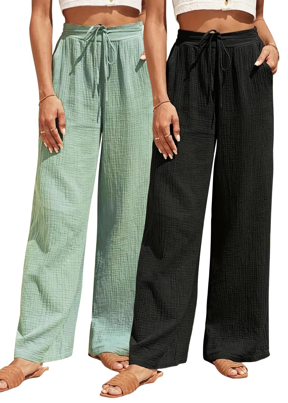 Pantalon en lin anti-transpiration élastique doux pour peau sensible - 5
