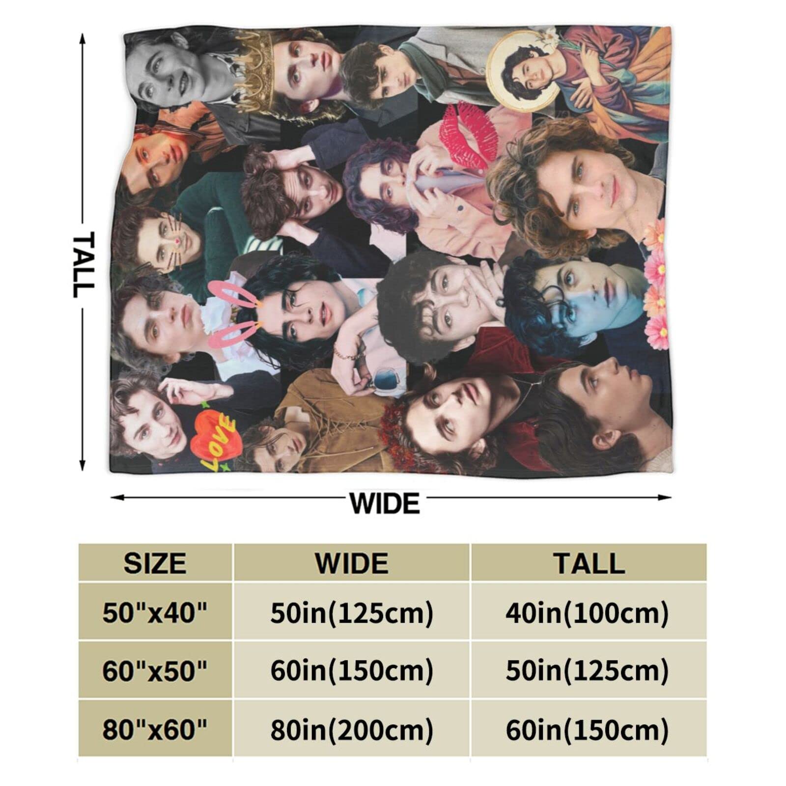 Amazon.com: Blanket Timothee Chalamet Soft and Comfortable Warm Fleece  Blanket for Sofa,Office Bed car Camp Couch Cozy Plush Throw Blankets Beach  Blankets : Home u0026 Kitchen