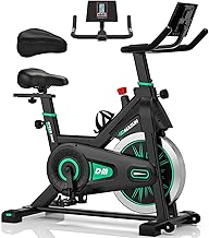 DMASUN Professional Static Bike, with LCD Display and Cup Holder, Safe Quiet Exercise, Comfortable Seat Cushion, Capacity 160 kg (Static Bike Seat Cover Included)