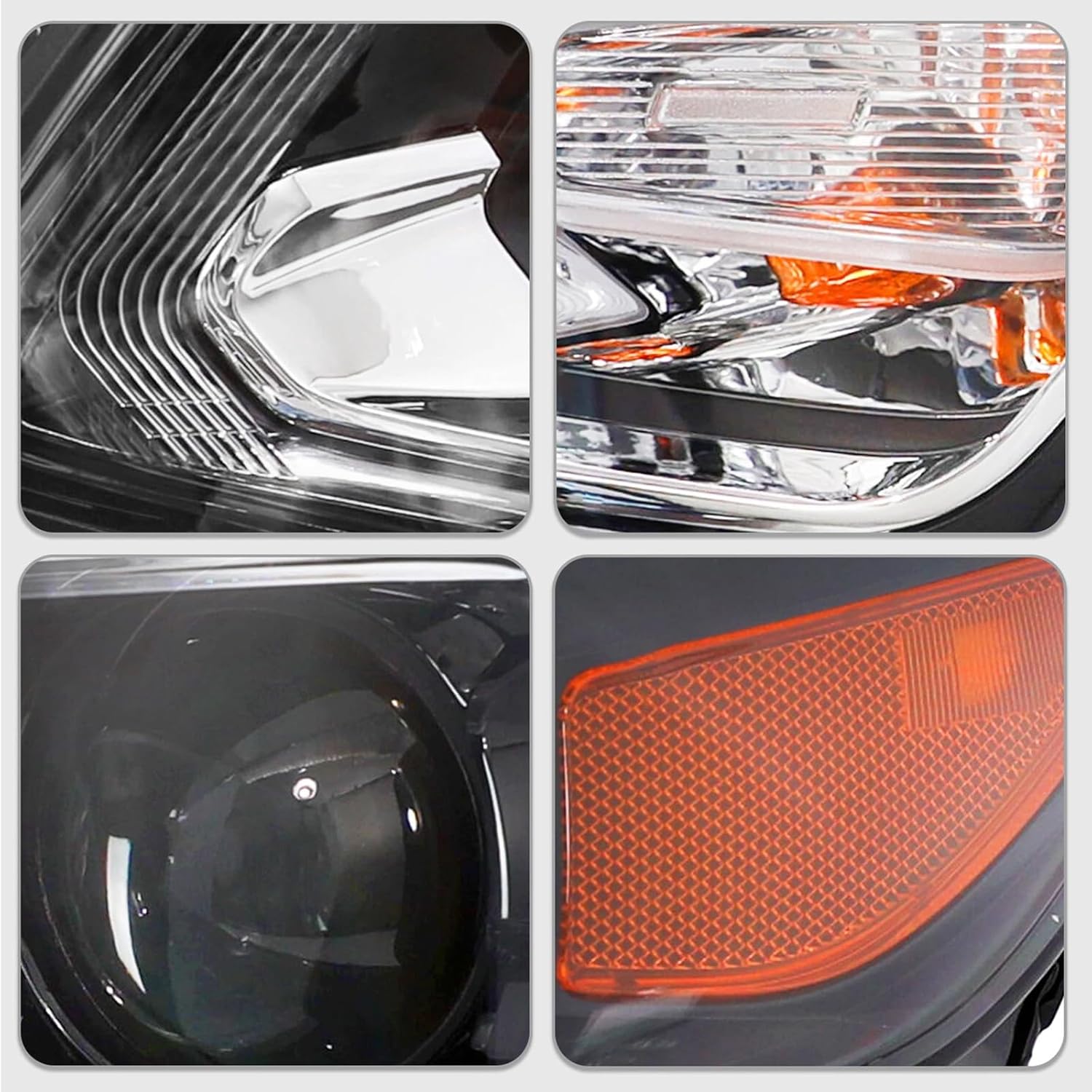 2016 2017 2018 Malibu Headlights LH,Headlight Assembly Compatible with Chevy Malibu 2016-2018 Halogen Headlamp Replacement Left Driver Side GM2502426