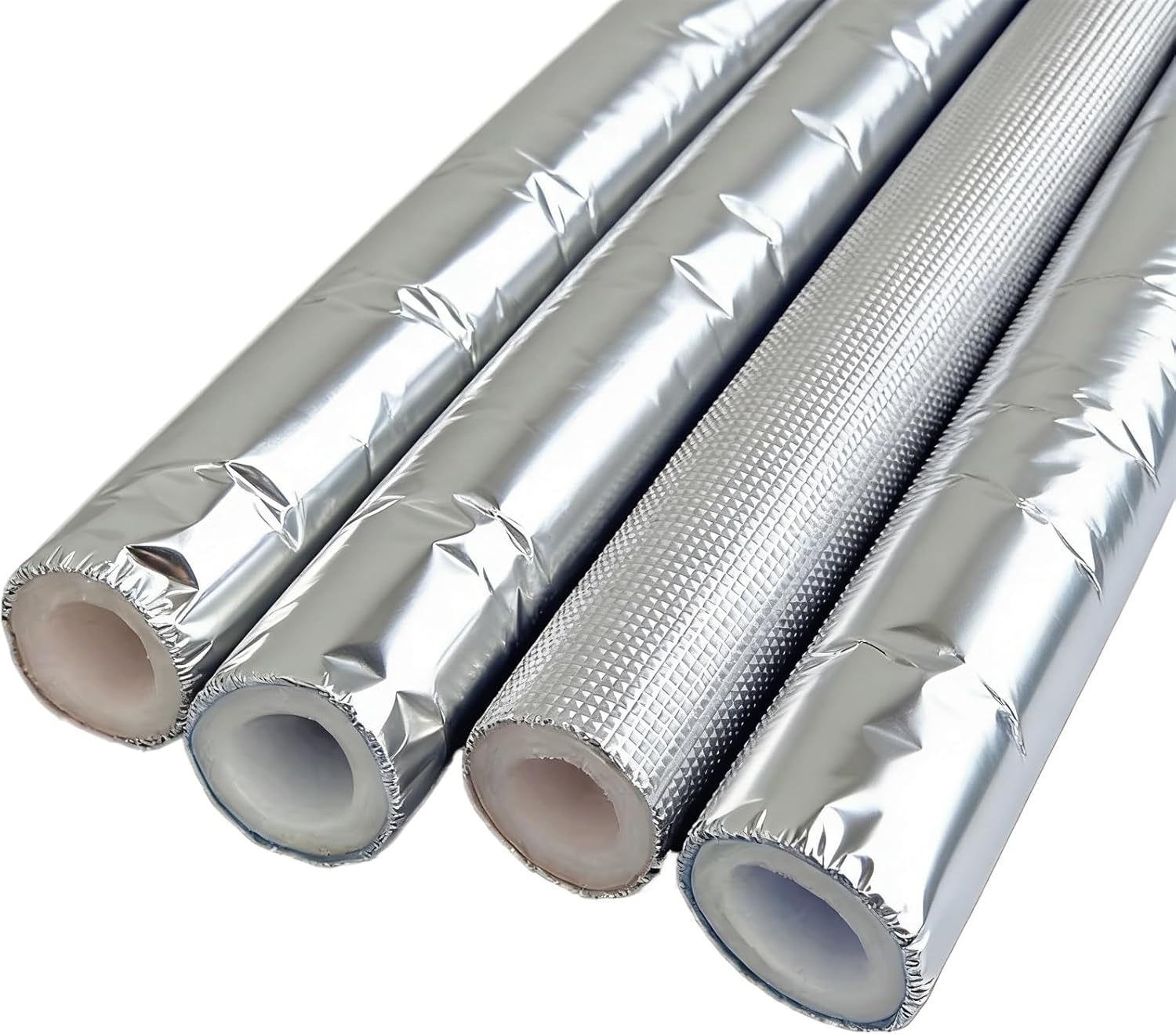 Winter Hose Cover 7mm EPE Insulation Pipe Sleeve - Red/Blue/White for Home Water Heater & Sprinkler, Antifreeze Protection for Indoor/Outdoor Use (5/8" ID x 9/32" T x 4.9ft)