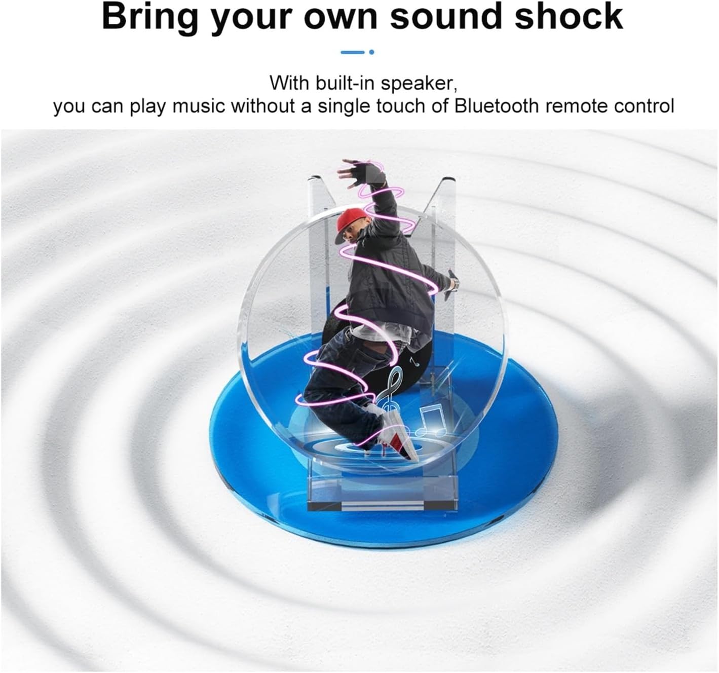 3DHologramFan, LED Advertising Machine Hologram Picture Video Display Remote Control with Stand for Shop/Bar