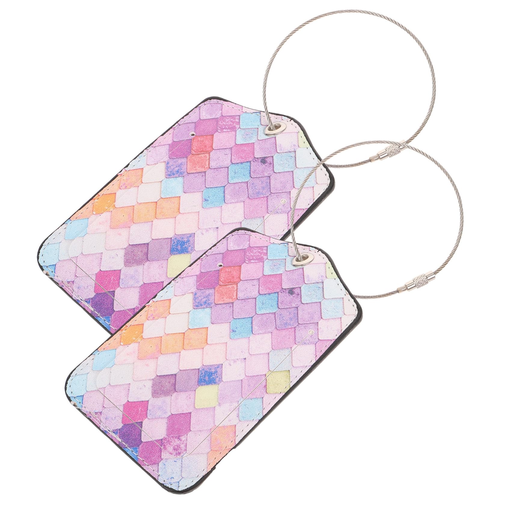 4 Set Etichette Bagaglio Design Creativo E Colori Delicati Accessori Utili Per Viaggi Facile E Protezione Del Bagaglio 2 Pezzi*4