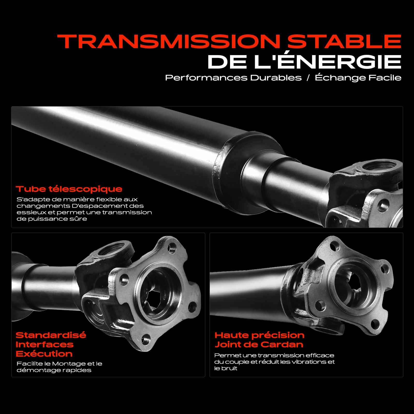 Frankberg Arbre de Cardan Arrière Compatible avec Sorento I JC 2.5 CRDi 4WD 2.5 CRDi 2002-2011 Remplacer# 49100-3E300