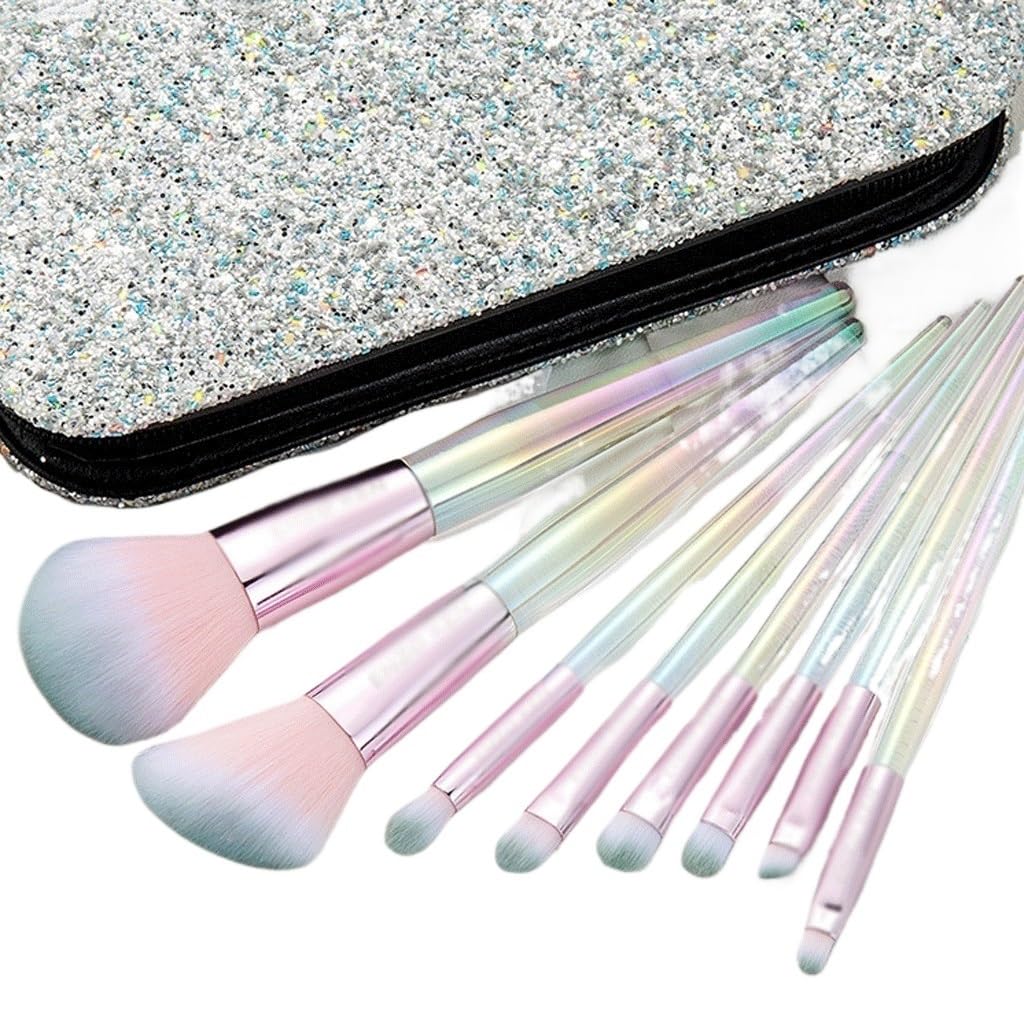 Juego de brochas de maquillaje de 8 piezas con cerdas ultrasuaves para rostro