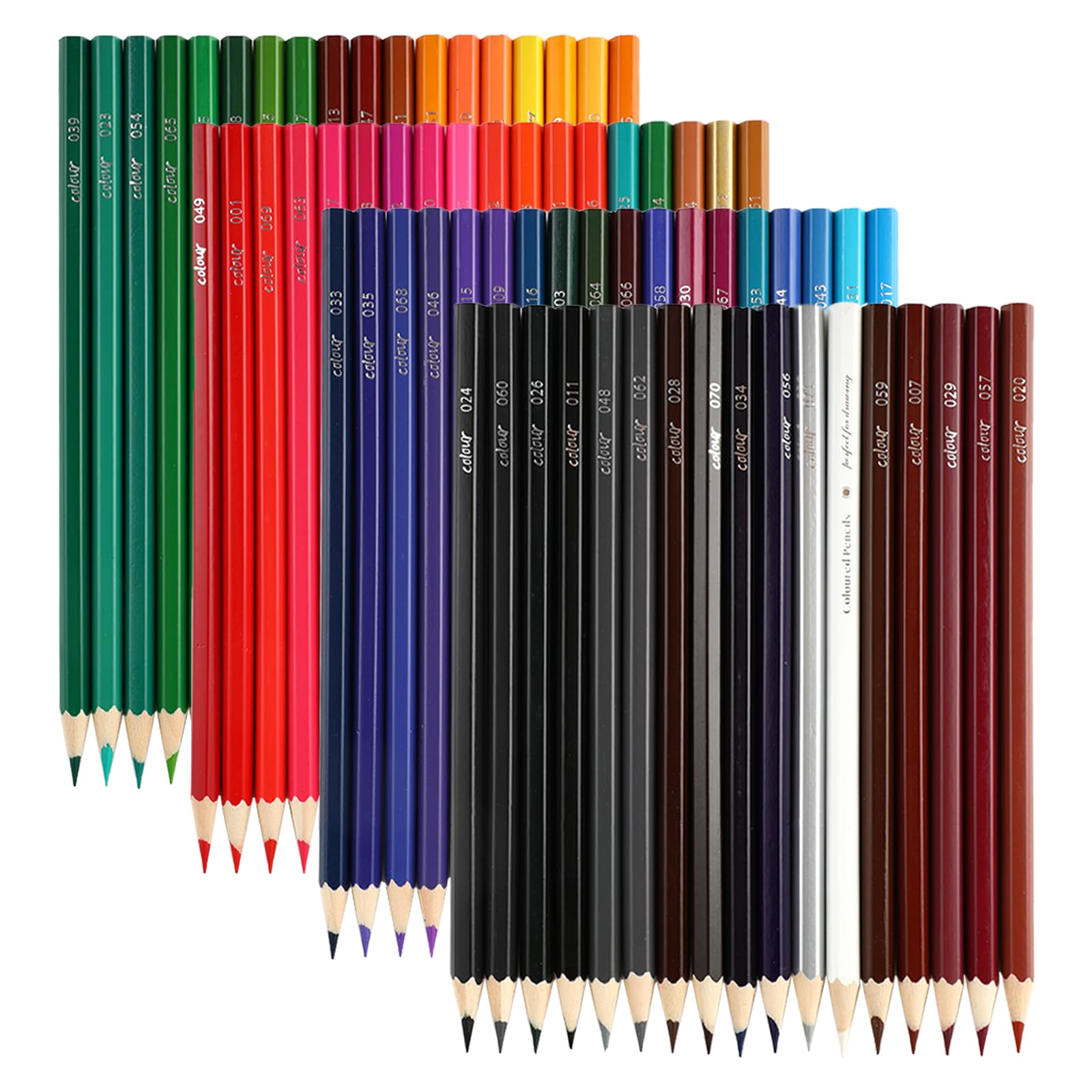 Lápices de colores - 72 colores en caja, lápices colores profesionales a base de aceite, suaves y brillantes para dibujar y colorear, ideales para adultos y principiantes