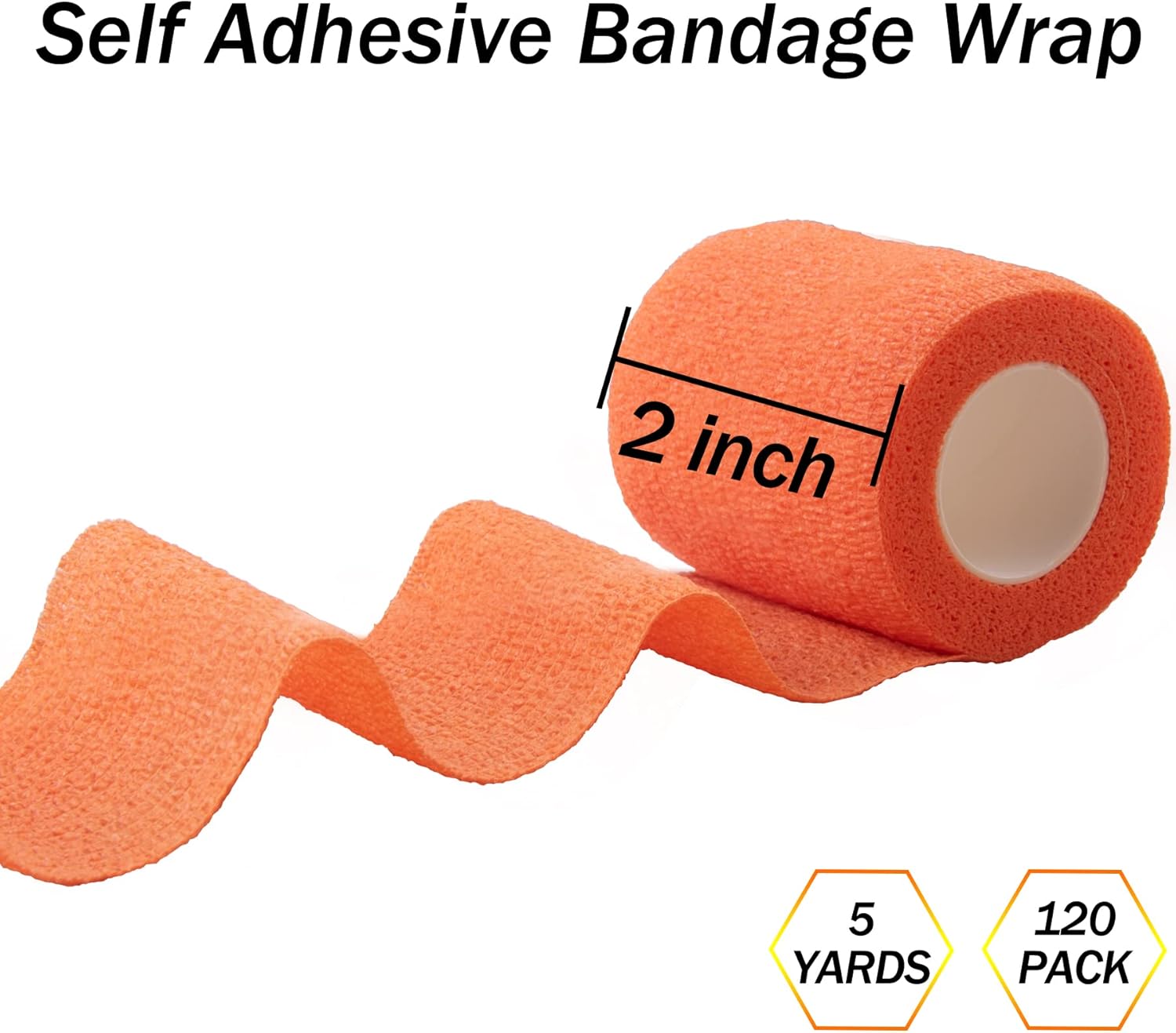 BQTQ 144 Rolls Self Adhesive Bandage Wrap 2 Inch Colorful Self Adherent Wrap Tape Sticky Bandage Athletic Wrap Self Adhesive Wrap for Sports Vet Wrist Ankle Sprains - Image 2