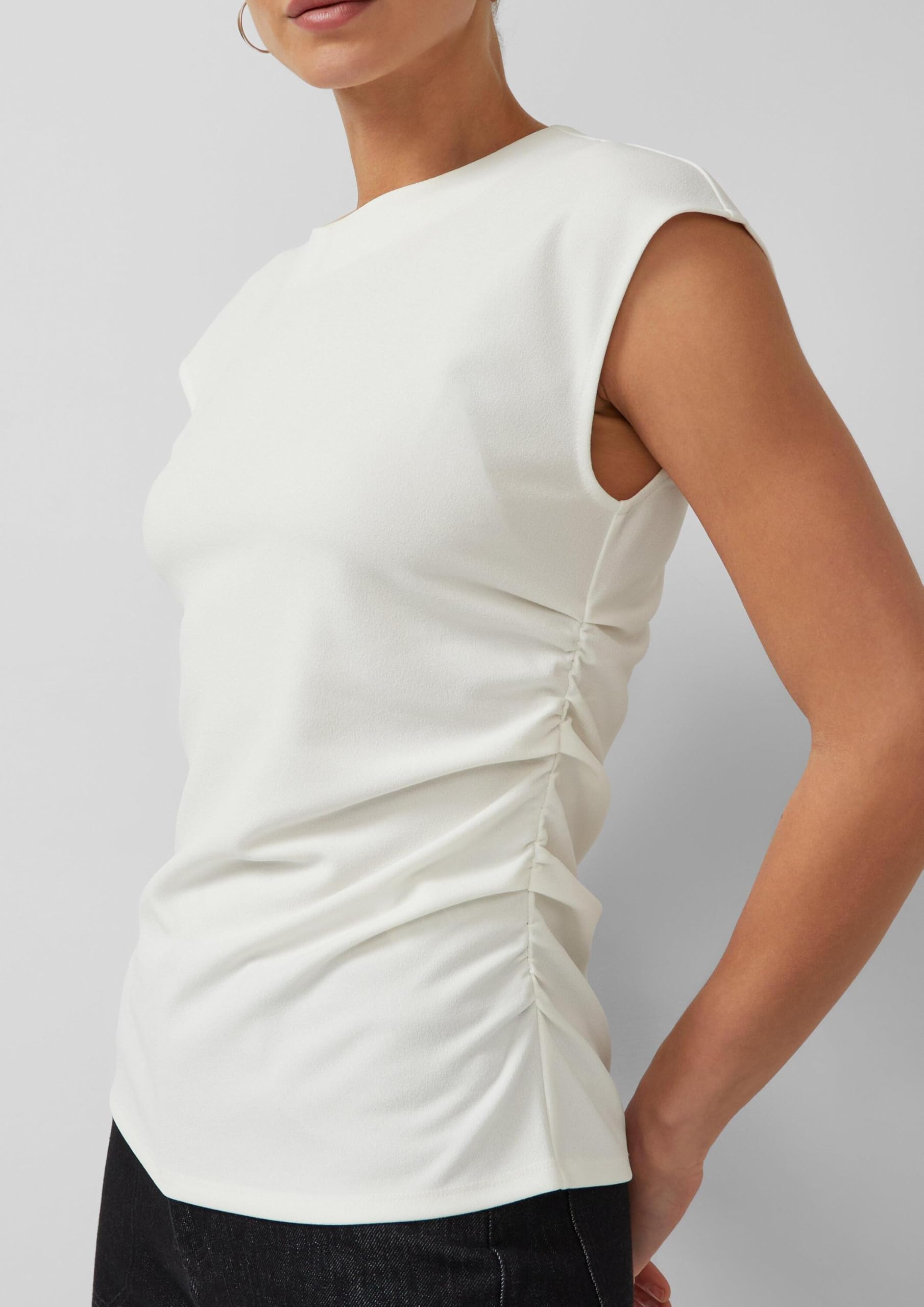 s.Oliver Elegantes Shirt mit seitlicher Raffung