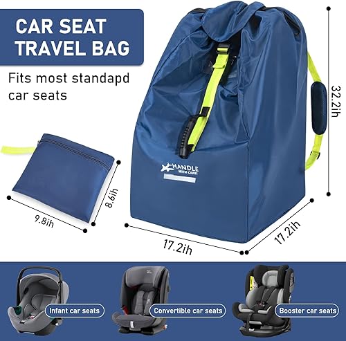Miniatura 3 de Bolsa de viaje para asiento de automóvil para avión, se adapta a asientos de automóvil infantiles, asientos convertibles, asientos elevadores, bases