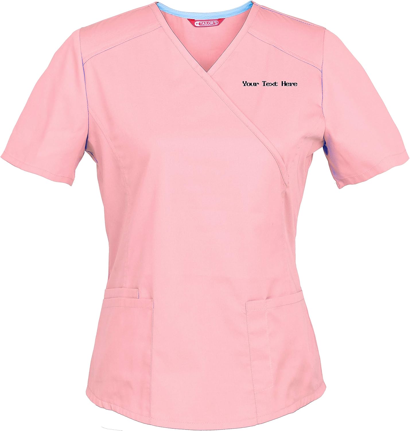 Personalisiertes Medizinisches Schlupfhemd Für Damen - Bestickt Mit Eigenem Namen