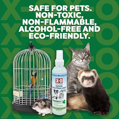 Miniatura 3 de X-O Desodorizante natural para mascotas, a base de plantas, listo para usar, 8 onzas, neutralizador eficaz de olores de mascotas, seguro para todos