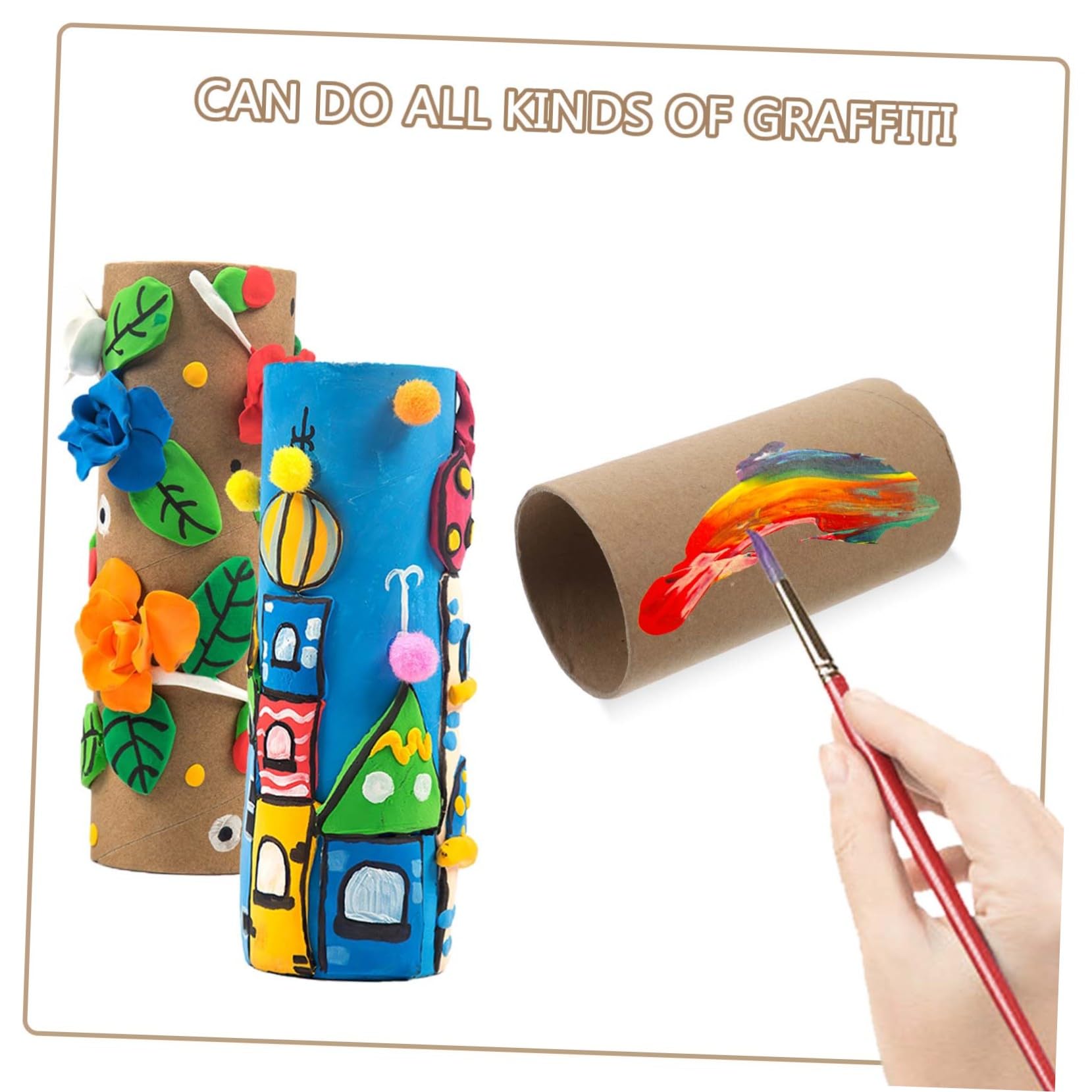 Rollos de Cartón para Manualidades para Niños 30piezas Papel