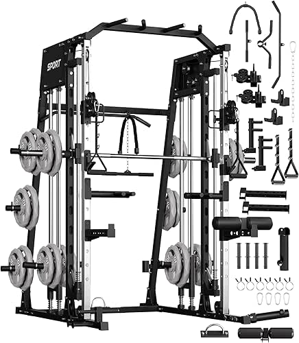 GarveeLife Smith Machine Home Gym All in One, 2200 LBS