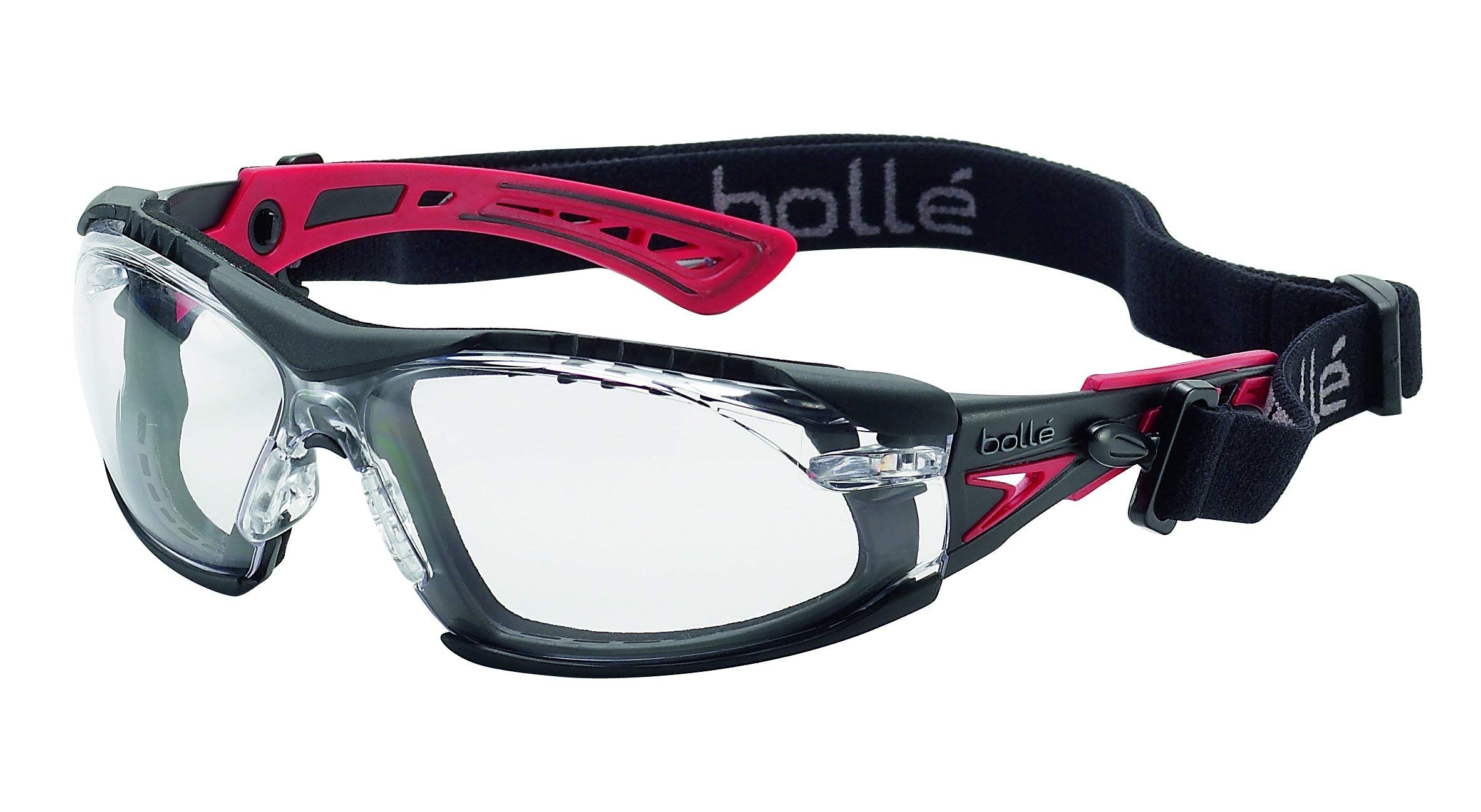 Bollé Safety RUSH+ okulary ochronne One Size CSP czarny/pomarańczowy
